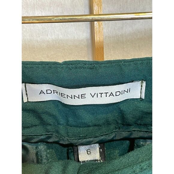 Adrienne Vittadini Sz 6 Green Trousers - Picture 5 of 6